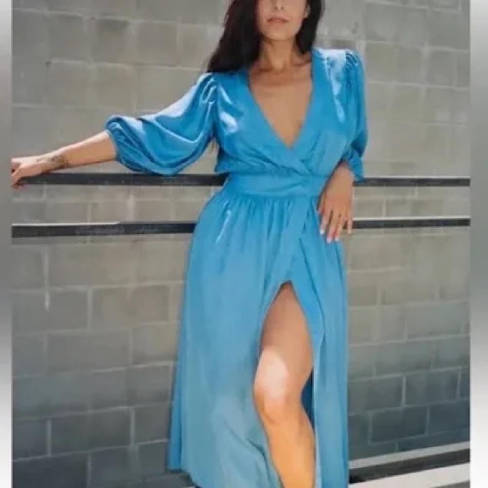 Ciao Lucia Washed Eco-satin Cala Dress